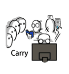 White Man - College（個別スタンプ：35）