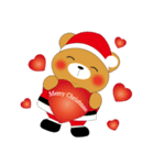 Shy Bobby Bear -Merry Christmas（個別スタンプ：2）