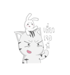 Kyouya is My Cat 4 (TH) ft. his bunny（個別スタンプ：18）