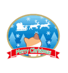 クリスマスと年末 〜三毛猫とオート三輪（個別スタンプ：1）