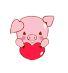 Little-heart Pig（個別スタンプ：3）