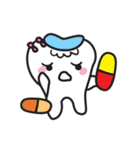 cute kawaii tooth（個別スタンプ：16）