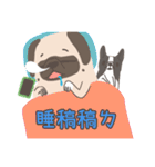 Pug＆Boston Terrier（個別スタンプ：32）