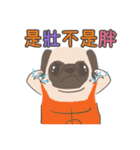 Pug＆Boston Terrier（個別スタンプ：38）