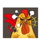 Funny chicken.（個別スタンプ：5）