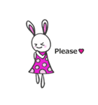 Happy Lovely Rabbit（個別スタンプ：6）