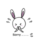 Happy Lovely Rabbit（個別スタンプ：8）