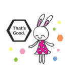 Happy Lovely Rabbit（個別スタンプ：15）