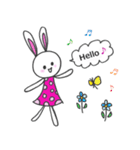 Happy Lovely Rabbit（個別スタンプ：26）