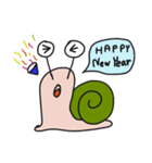 Mr.Snail(Happy Day and Festival)（個別スタンプ：3）