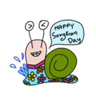 Mr.Snail(Happy Day and Festival)（個別スタンプ：8）