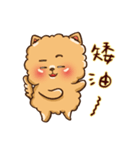 Little crazy Pomeranian ballbe（個別スタンプ：12）