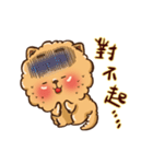 Little crazy Pomeranian ballbe（個別スタンプ：39）