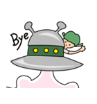 Alien and his little partner（個別スタンプ：12）