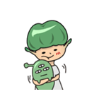 Alien and his little partner（個別スタンプ：34）