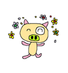 Big n Small Eyes Pig（個別スタンプ：3）