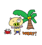 Big n Small Eyes Pig（個別スタンプ：7）