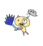 Big n Small Eyes Pig（個別スタンプ：8）