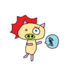 Big n Small Eyes Pig（個別スタンプ：17）