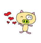 Big n Small Eyes Pig（個別スタンプ：23）