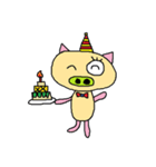 Big n Small Eyes Pig（個別スタンプ：27）