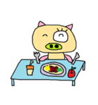 Big n Small Eyes Pig（個別スタンプ：33）