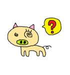 Big n Small Eyes Pig（個別スタンプ：37）