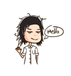 Messy hair boy.（個別スタンプ：10）