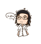 Messy hair boy.（個別スタンプ：11）