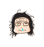 Messy hair boy.（個別スタンプ：25）
