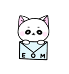 白ねこハムハムの日常（個別スタンプ：4）