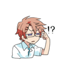 眼鏡男子スタンプ〜飾らない心編〜（個別スタンプ：19）