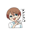 眼鏡男子スタンプ〜飾らない心編〜（個別スタンプ：21）