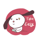 Lazy Rabbit Talks（個別スタンプ：17）