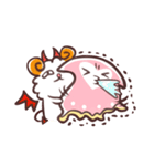 Pink and sheep（個別スタンプ：34）