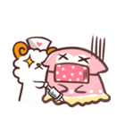 Pink and sheep（個別スタンプ：36）