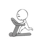 The white man 3（個別スタンプ：4）