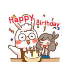 Mrs.Rabbit and Bi bi（個別スタンプ：19）