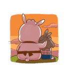Mrs.Rabbit and Bi bi（個別スタンプ：31）