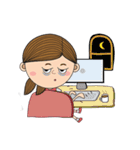 Little Moody Girl（個別スタンプ：17）
