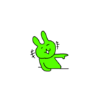 A fun green rabbit（個別スタンプ：2）