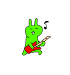 A fun green rabbit（個別スタンプ：6）