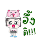 Mr. Naba. love pig.^^（個別スタンプ：8）