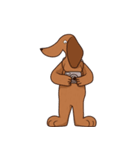 ブラウニー犬（個別スタンプ：3）