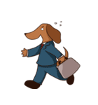 ブラウニー犬（個別スタンプ：5）