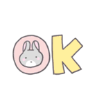 ぼやっとうさぎ（個別スタンプ：1）