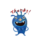 Blue little monster（個別スタンプ：3）