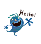 Blue little monster（個別スタンプ：7）