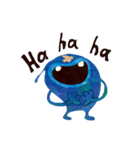 Blue little monster（個別スタンプ：17）