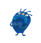 Blue little monster（個別スタンプ：19）